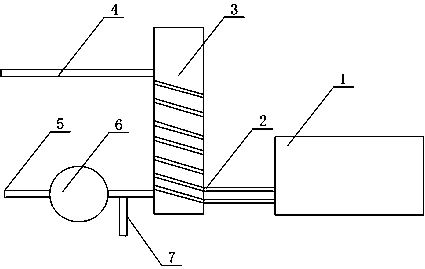 Hydraulic oil cooling structure