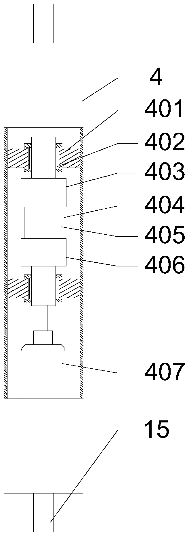 Collapse rockfill instability failure simulation device