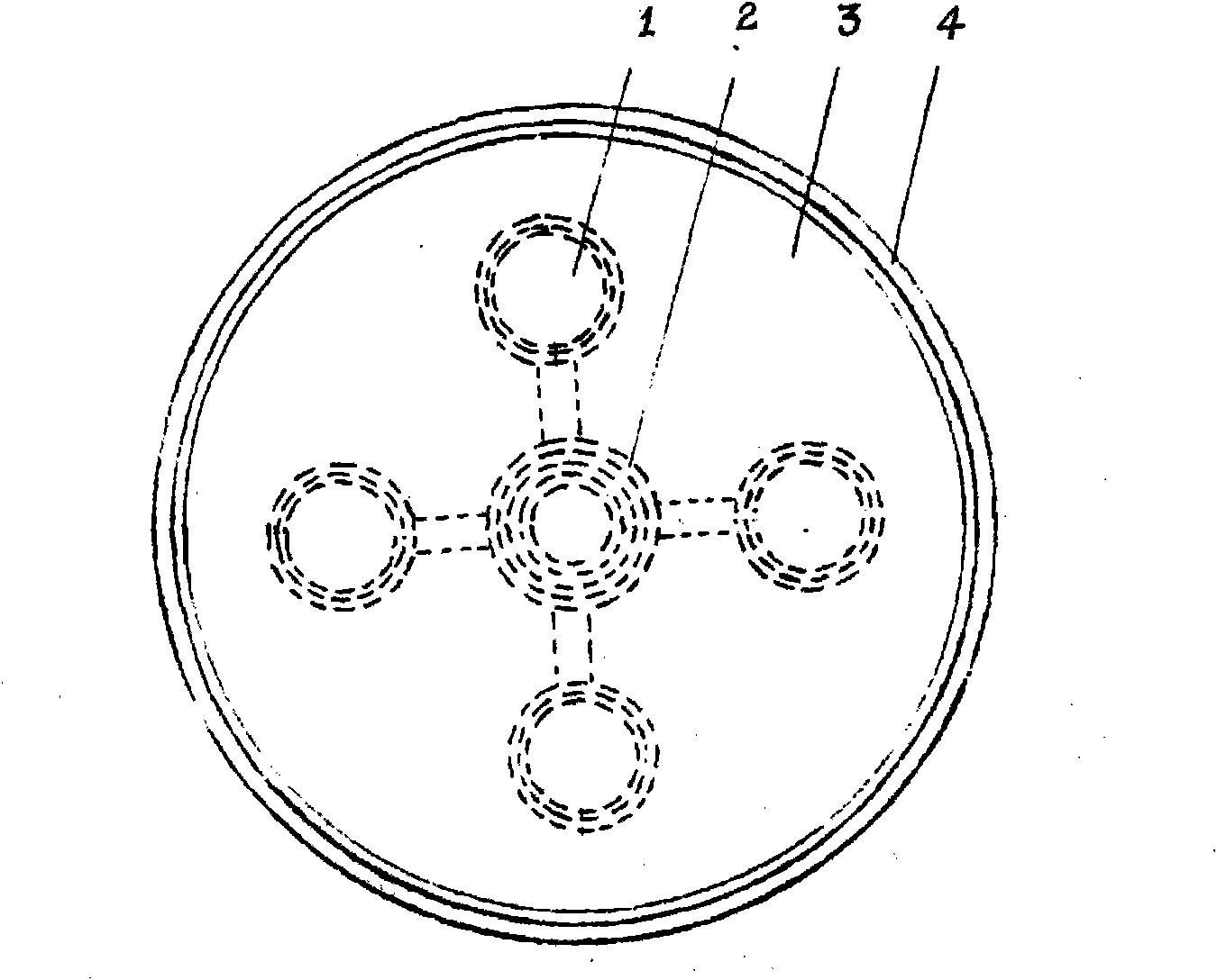 Rotary type flowerpot tray