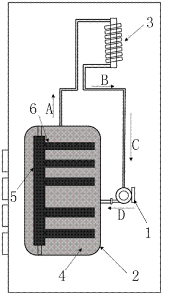 Liquid-state cooling immersion type structure heat dissipation system for computer chip