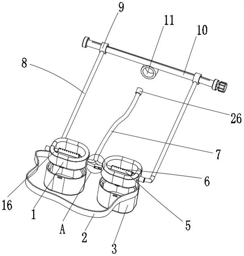 Eye washer for ophthalmologic nursing