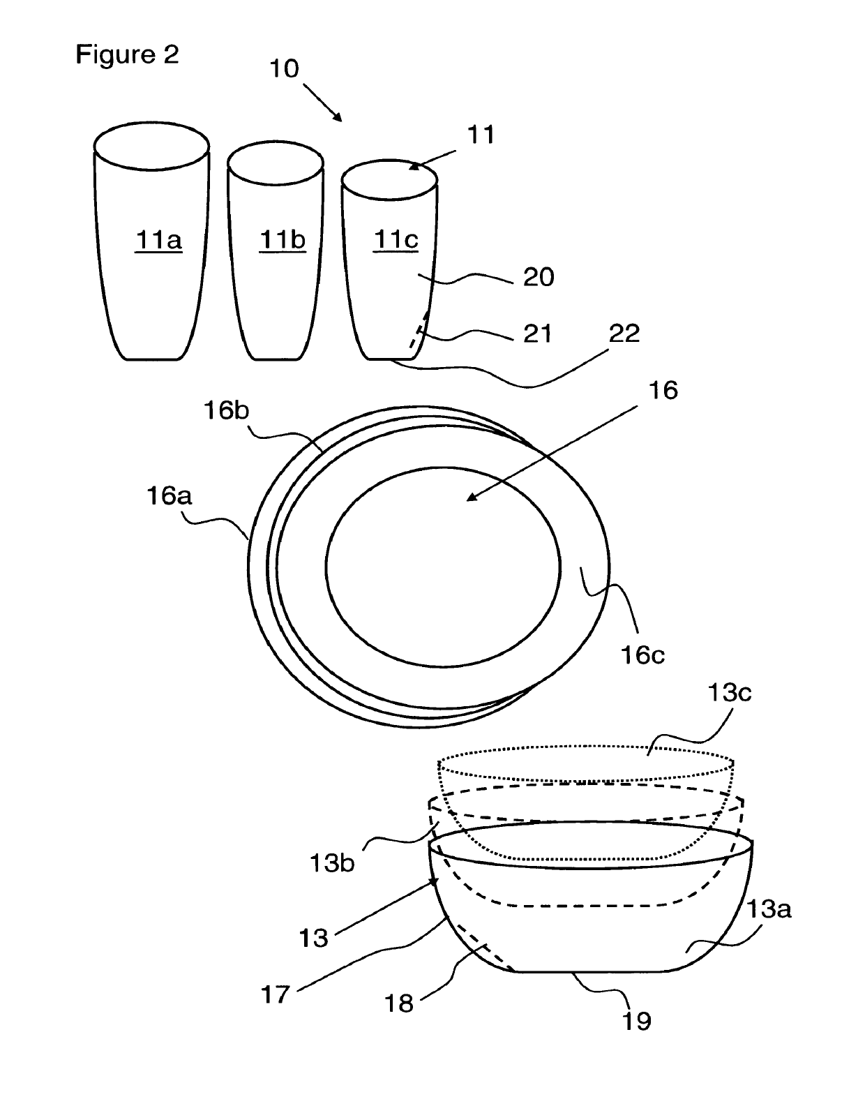 Incrementally-sized dishware system and method of using same for weight management