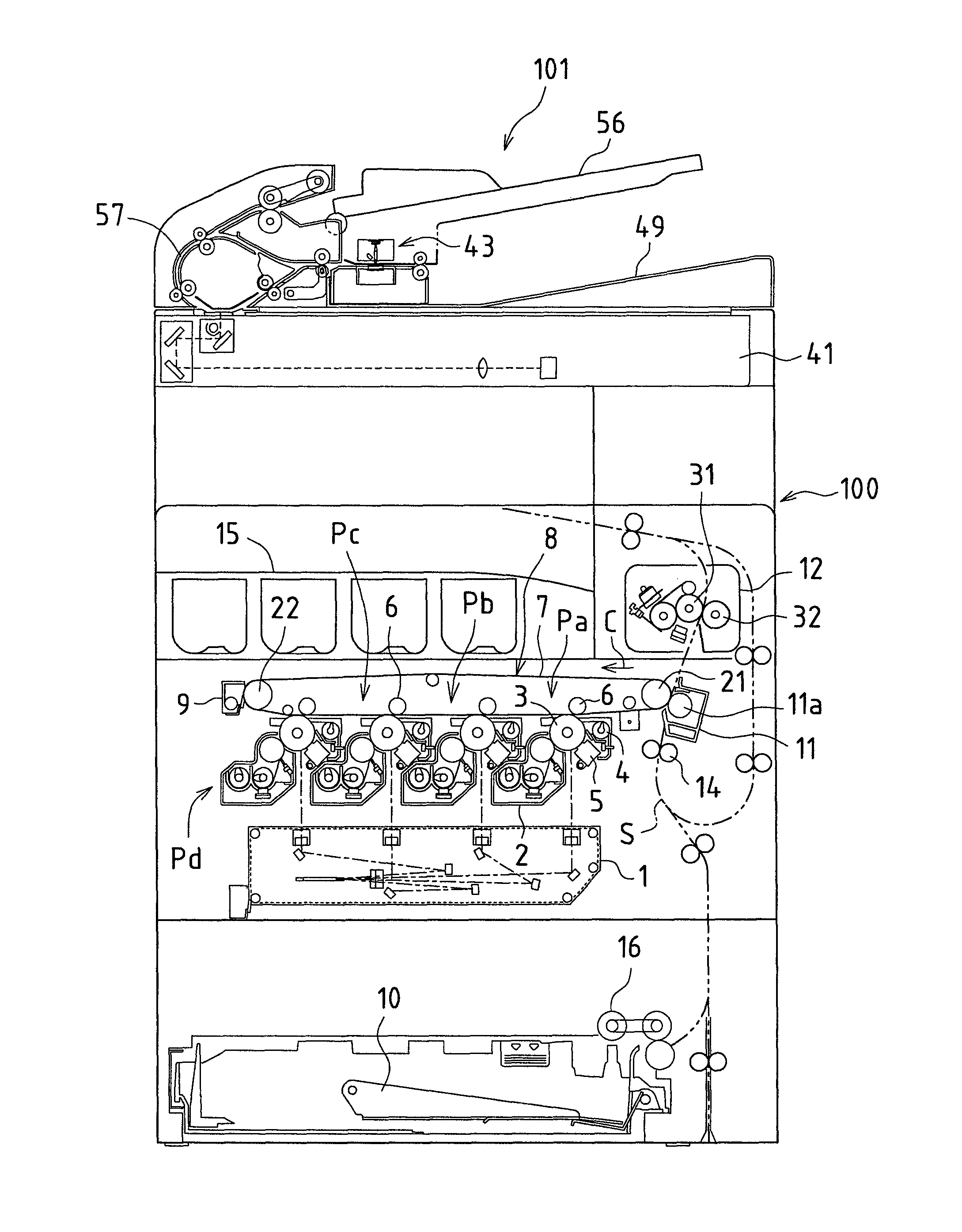 Image reading apparatus and image forming apparatus provided with same