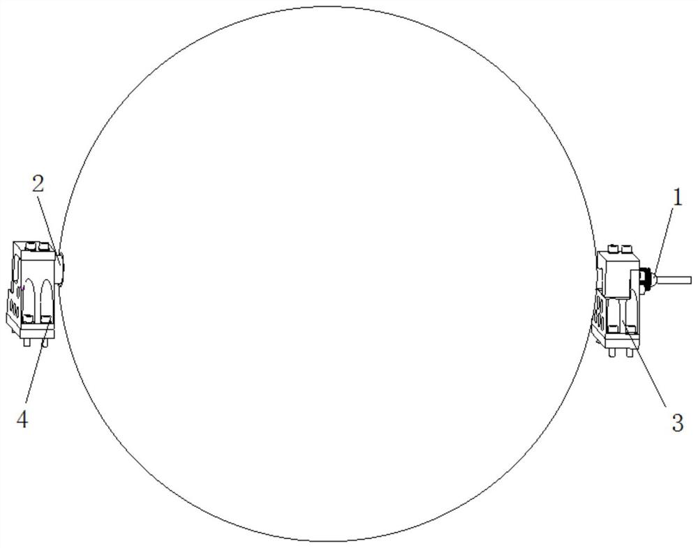 Novel micro-expansion gas cylinder mounting structure for satellite