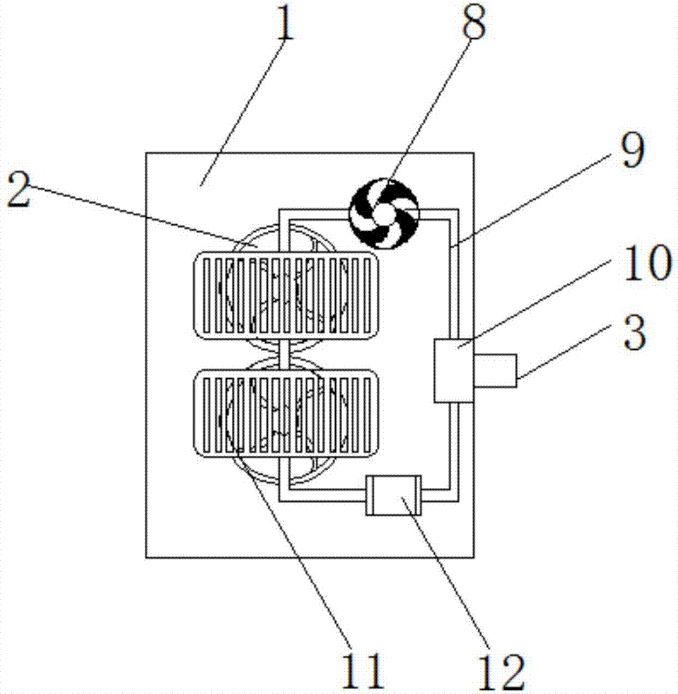 Multi-connected double-outlet horizontal-type air conditioner of high-speed rail