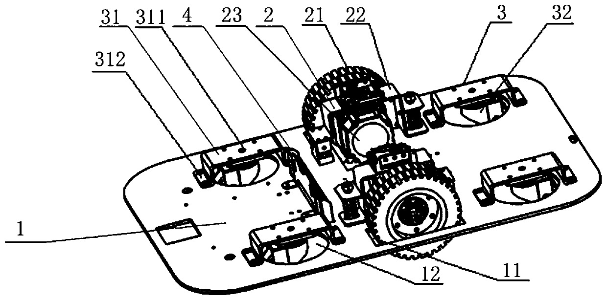 An agv chassis