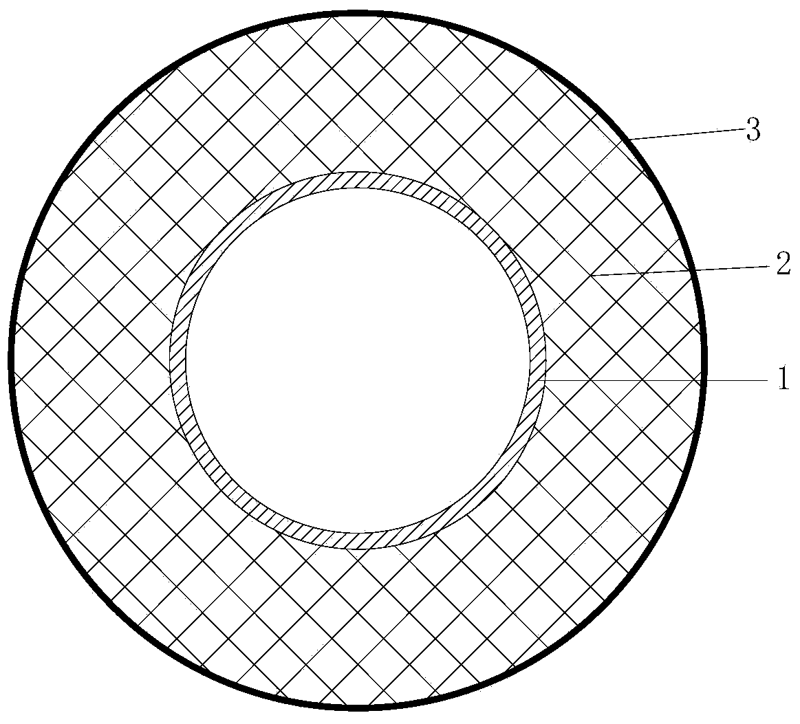 Glass reinforced plastic chimney with medium thickness