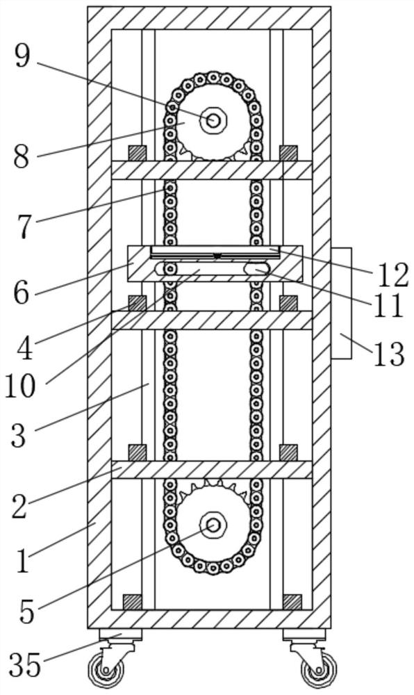 General laboratory electronic instrument storage cabinet