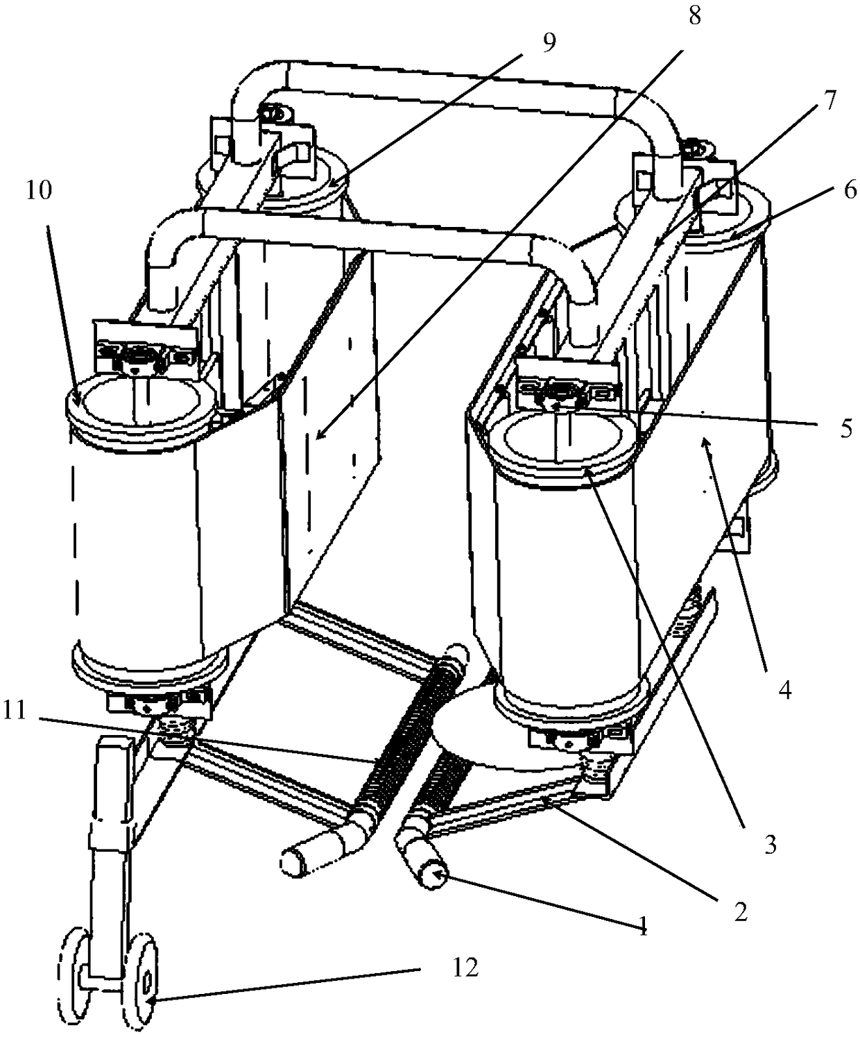 Chinese cabbage harvesting device