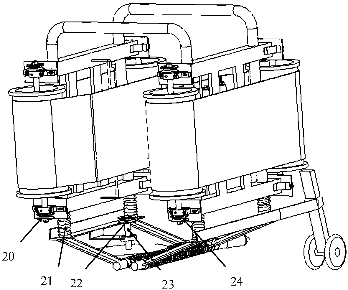 Chinese cabbage harvesting device