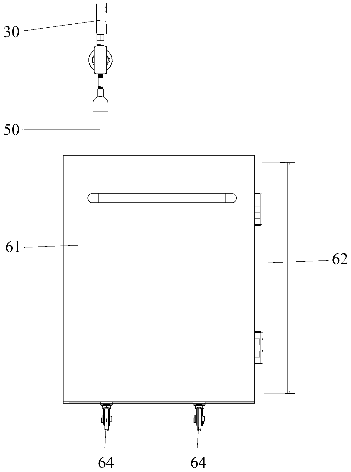 Gas sampling training device