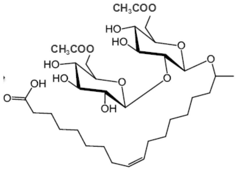 Sophorolipid deacetylation modification method and sophorolipid