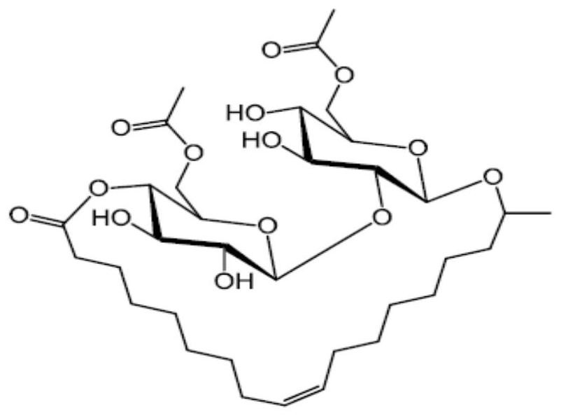 Sophorolipid deacetylation modification method and sophorolipid