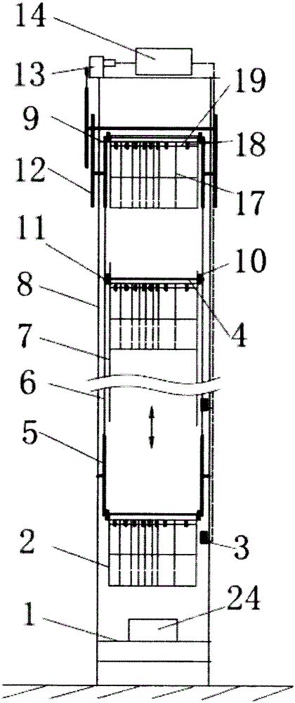 Express delivery terminal warehouse machine and automatic service method
