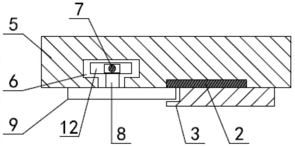 Color card with lock for ph test paper comparison