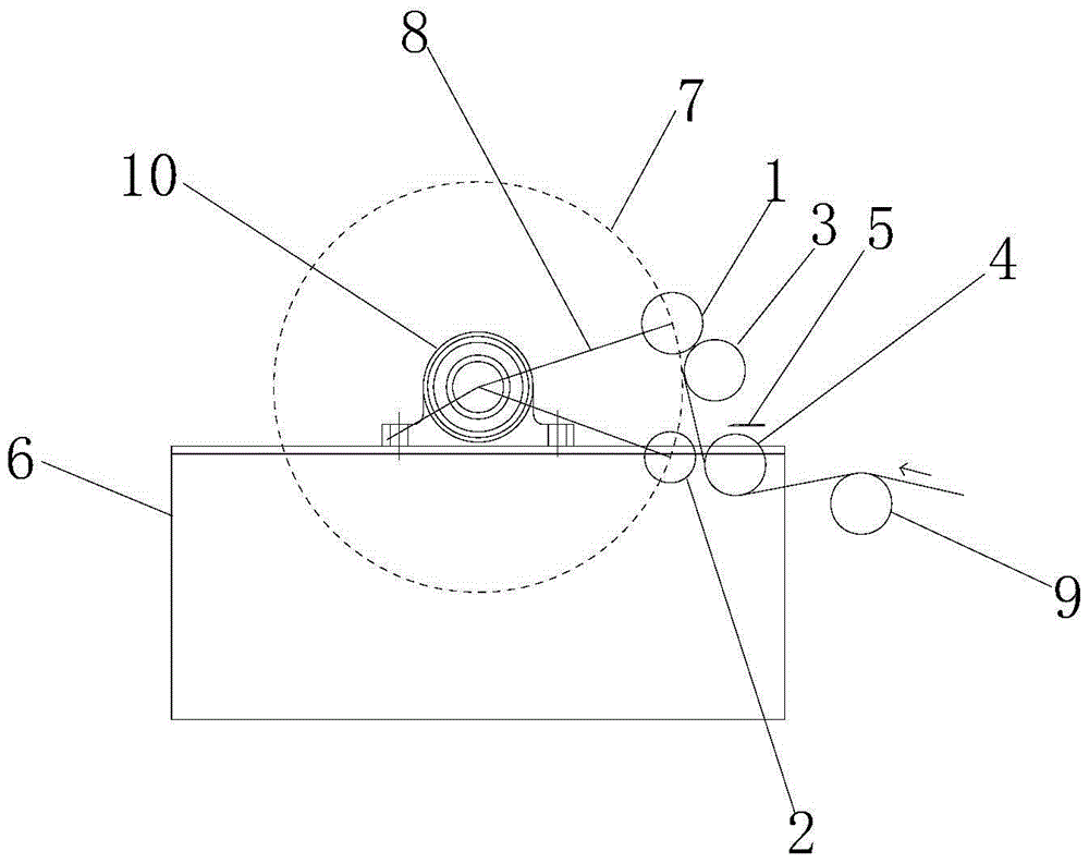 Automatic cutting and winding device and working method thereof