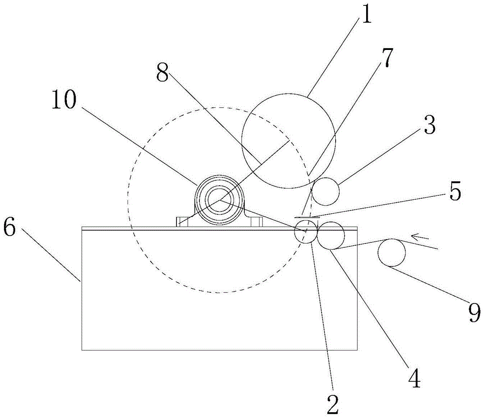 Automatic cutting and winding device and working method thereof