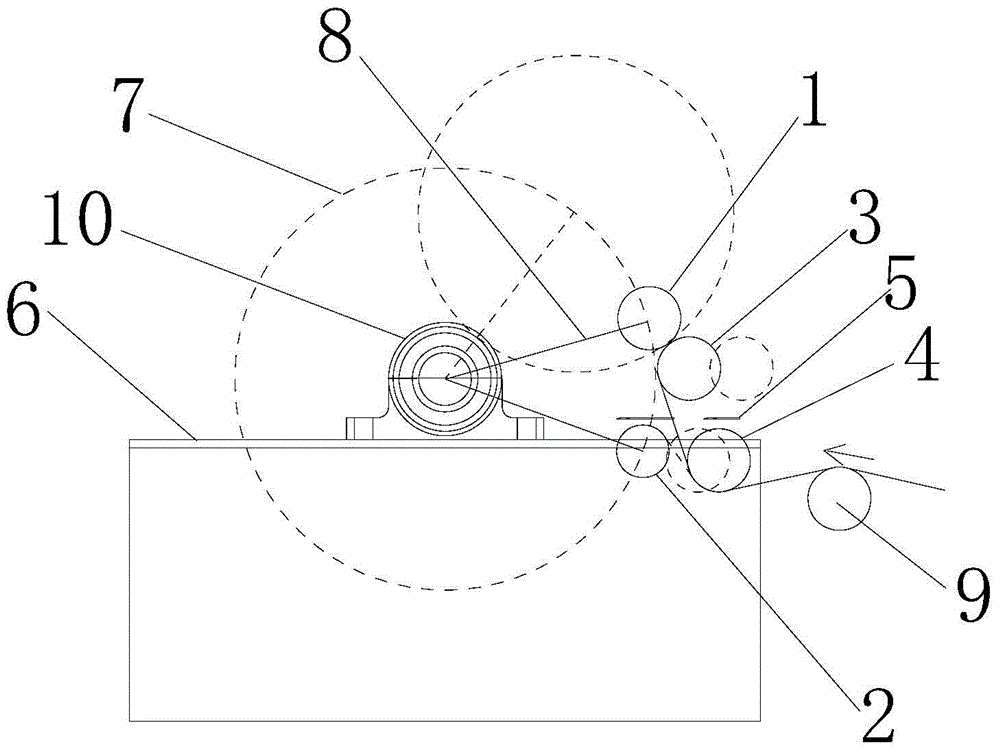 Automatic cutting and winding device and working method thereof