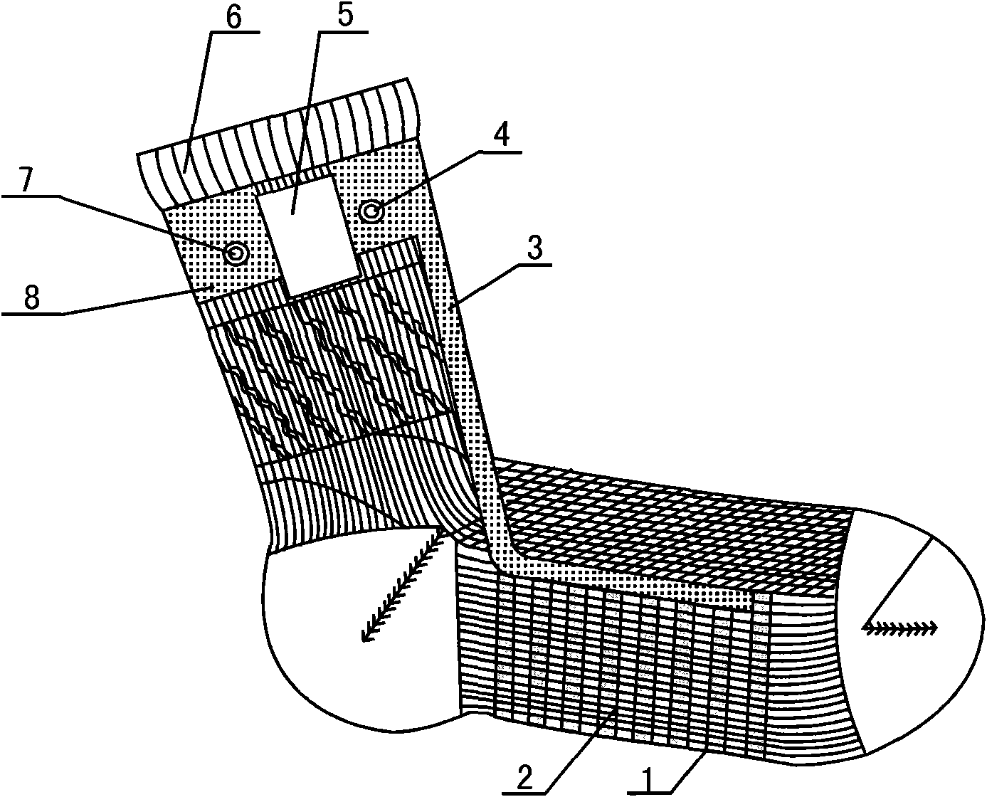 Heating health care socks and processing method thereof