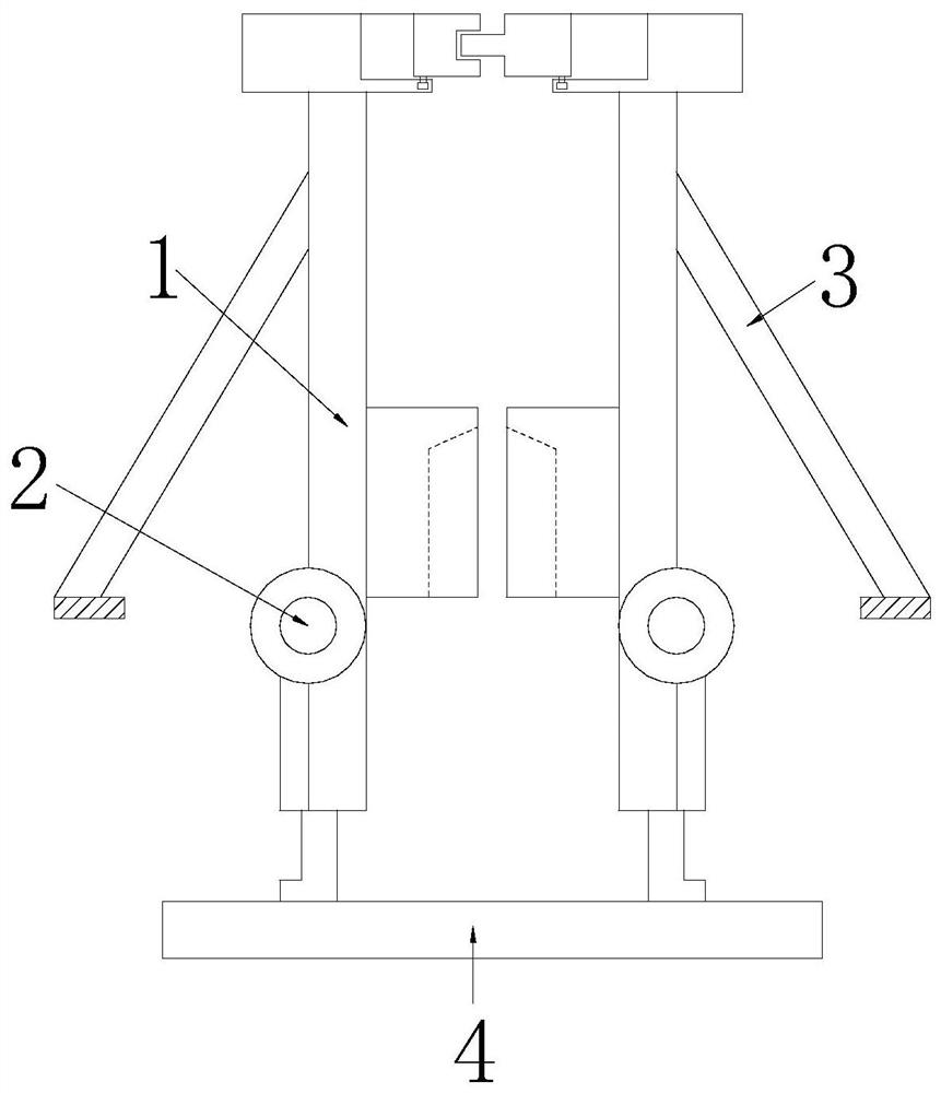 A bridge construction support bracket