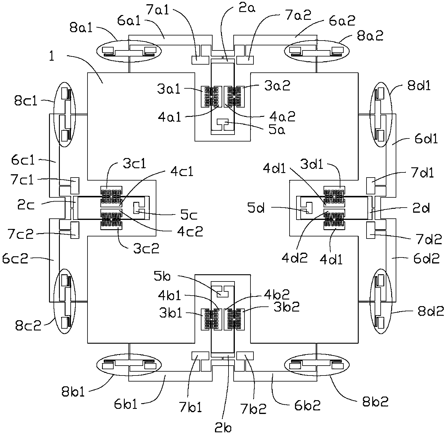 Silicon micro-resonant type accelerometer