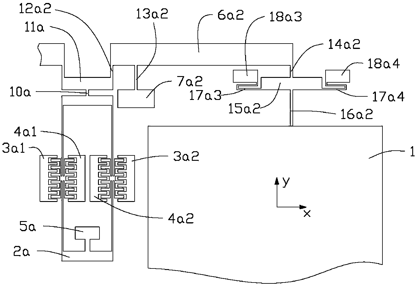 Silicon micro-resonant type accelerometer