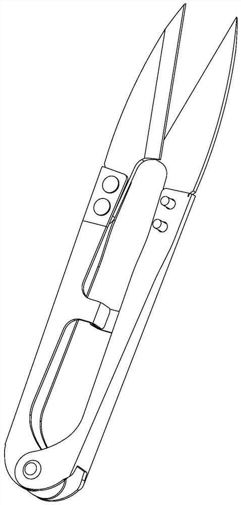 Bending blade, thread clipper with blade and blade manufacturing method