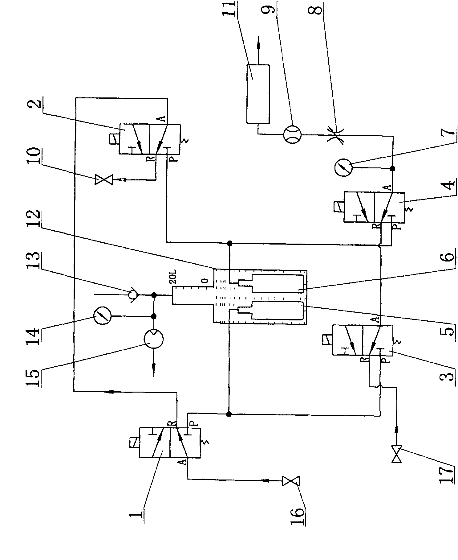 Device for detecting narcosis gas output quantity