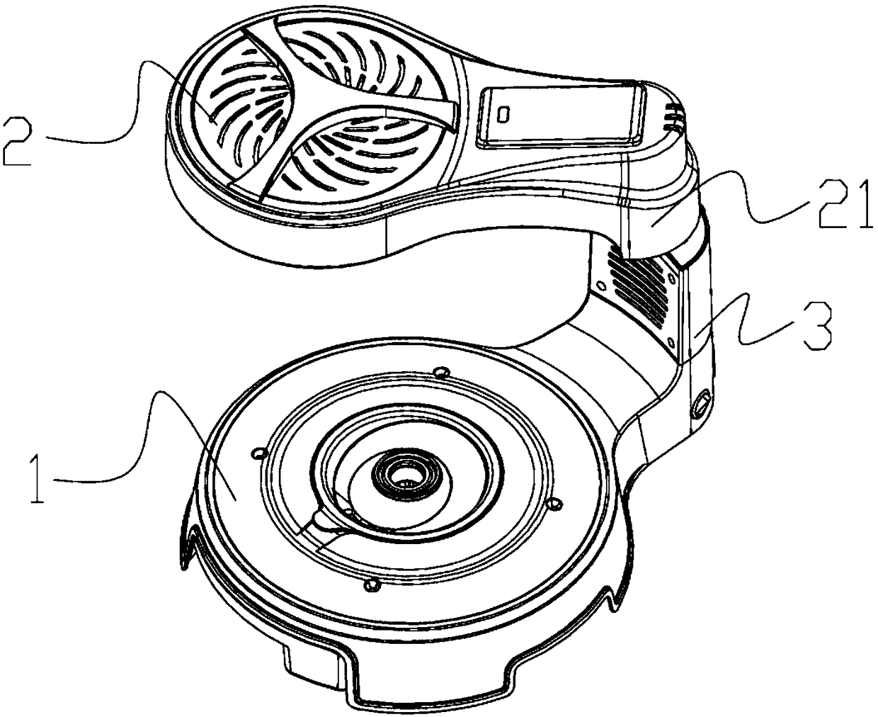 Locking structure of rotary cooker