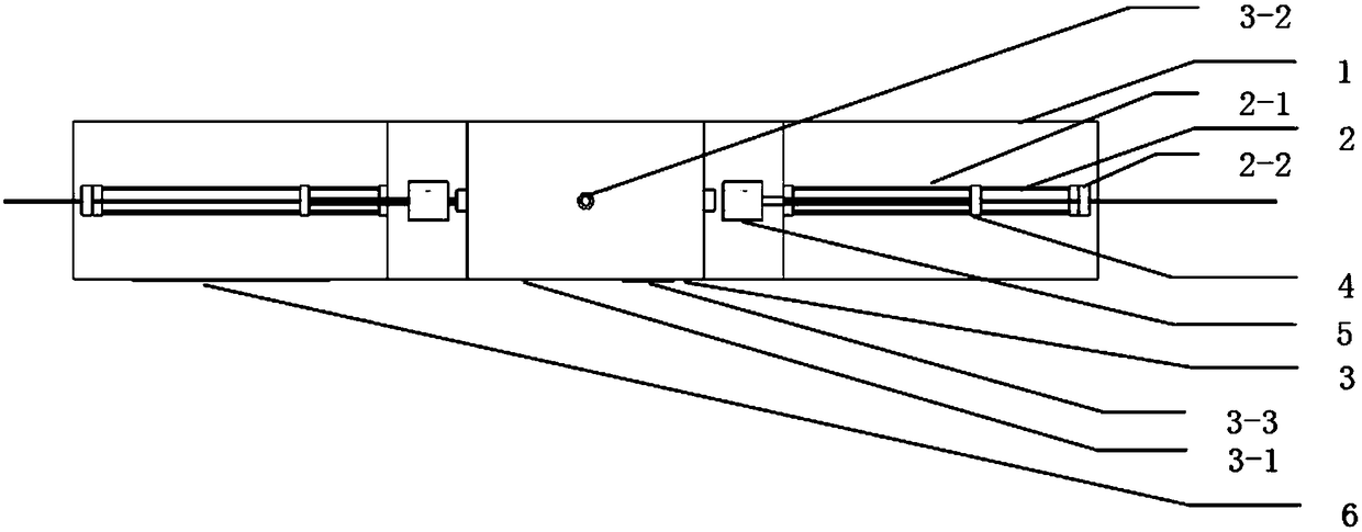 A combined thermal shock experiment system and method under persistent gradient temperature field