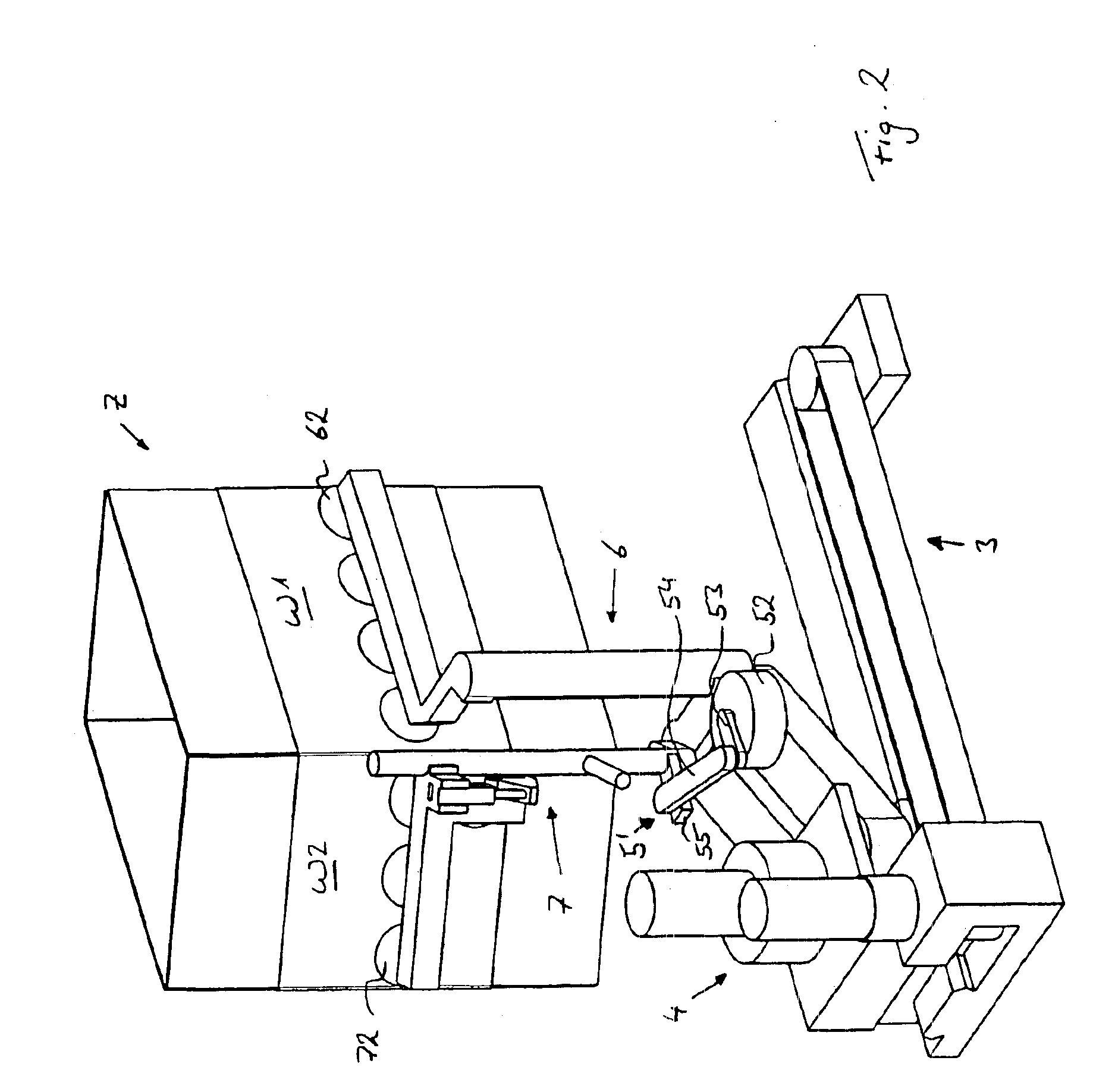 Apparatus for removing and erecting a folding-box blank