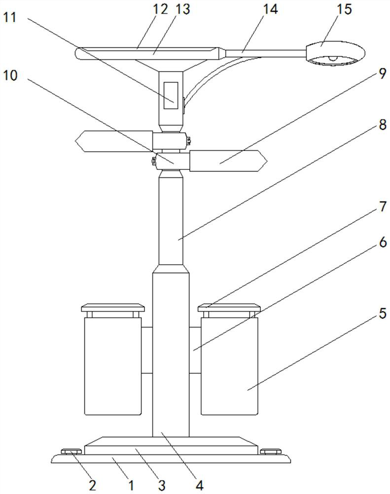 Solar street lamp with navigation function