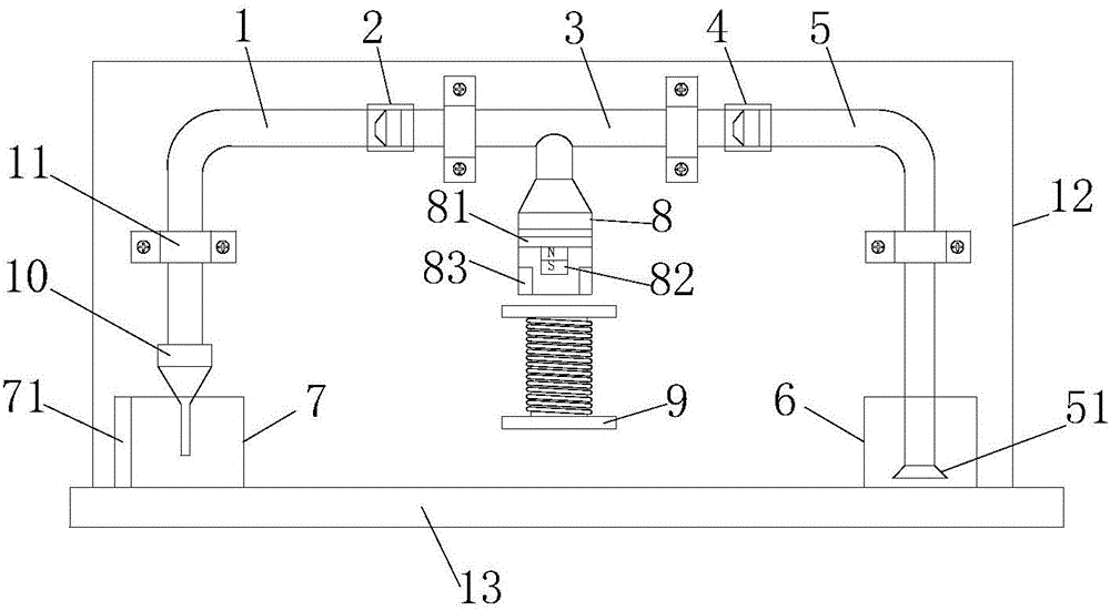 Fluid material conveying device for 3D printing machine