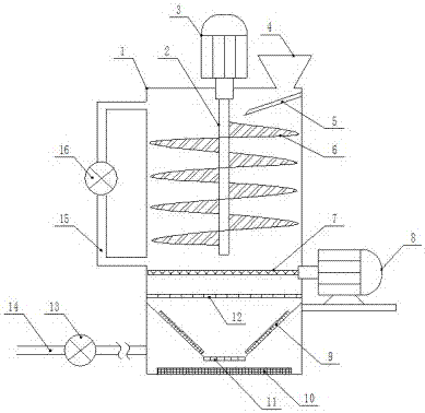 Method and device for separating metal particles from rice flour