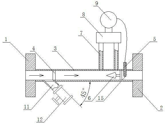Online accurate measuring device and online accurate measuring method for fluid flow