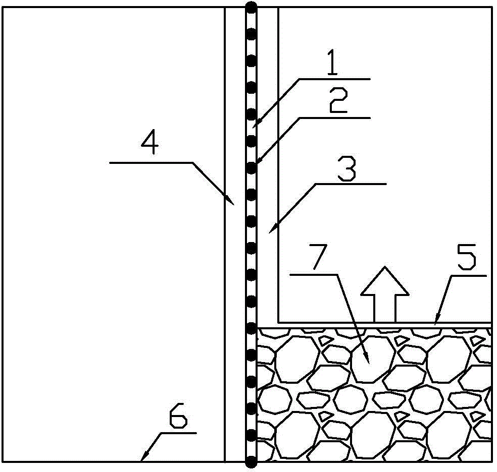 Advanced pier column pre-arranging gob-side entry retaining method