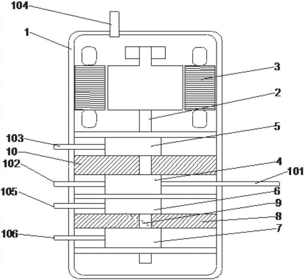 Carbon dioxide four-stage rotor type compression-expansion machine