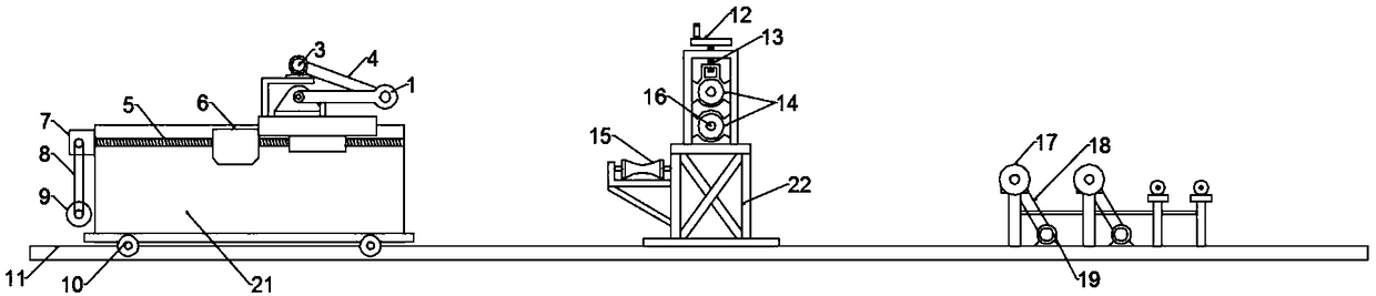 Forming machine for twisted type endless conveyer belt