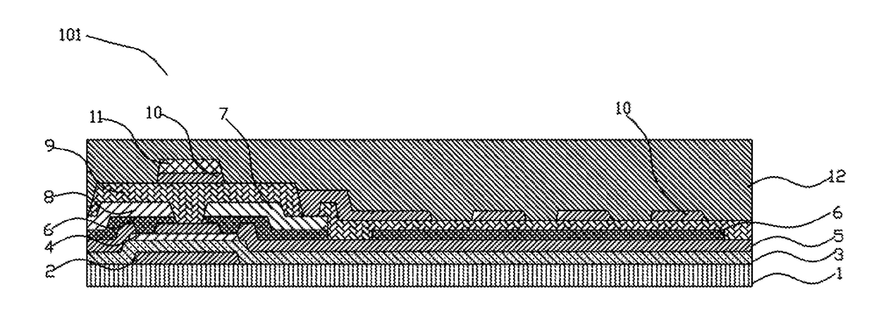 Dual-gate TFT array substrate and manufacturing method thereof