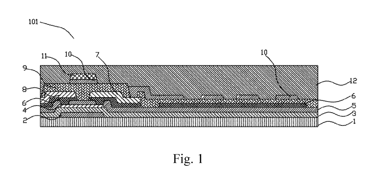 Dual-gate TFT array substrate and manufacturing method thereof