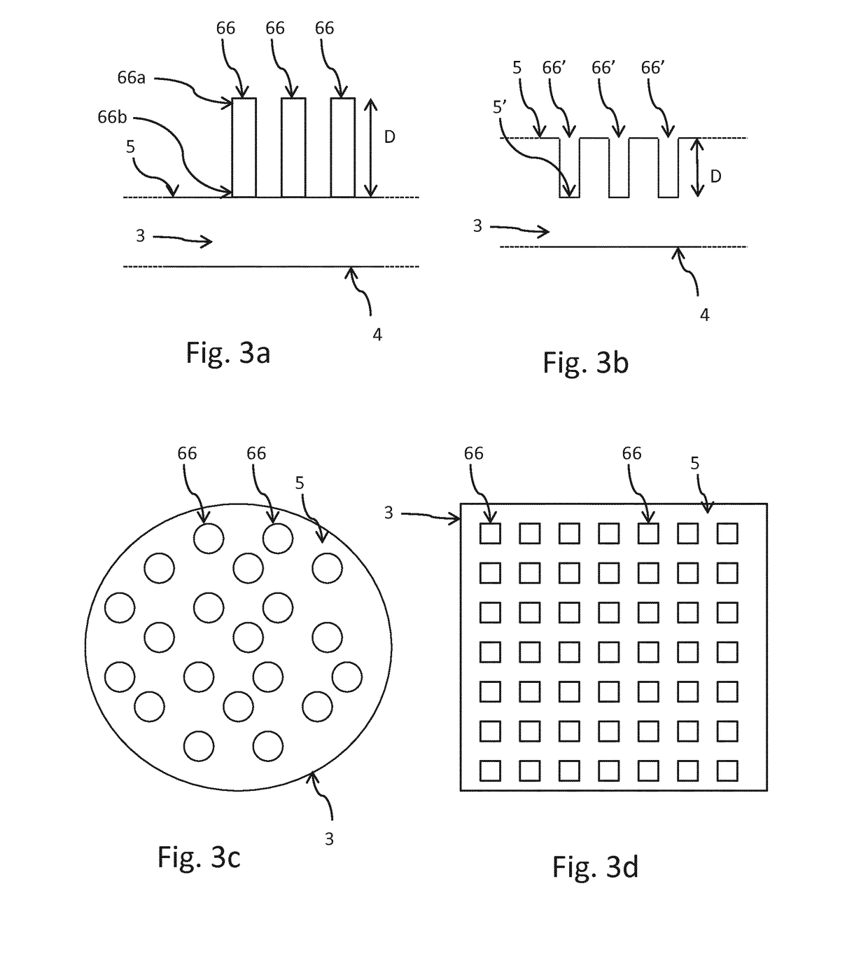 Light converting device having a wavelength converting layer with a hydrophobic nanostructure
