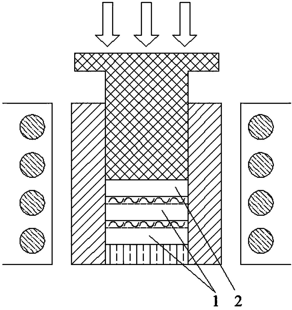 Preparation method of cnts/ti biomimetic micro-nano laminated composite material