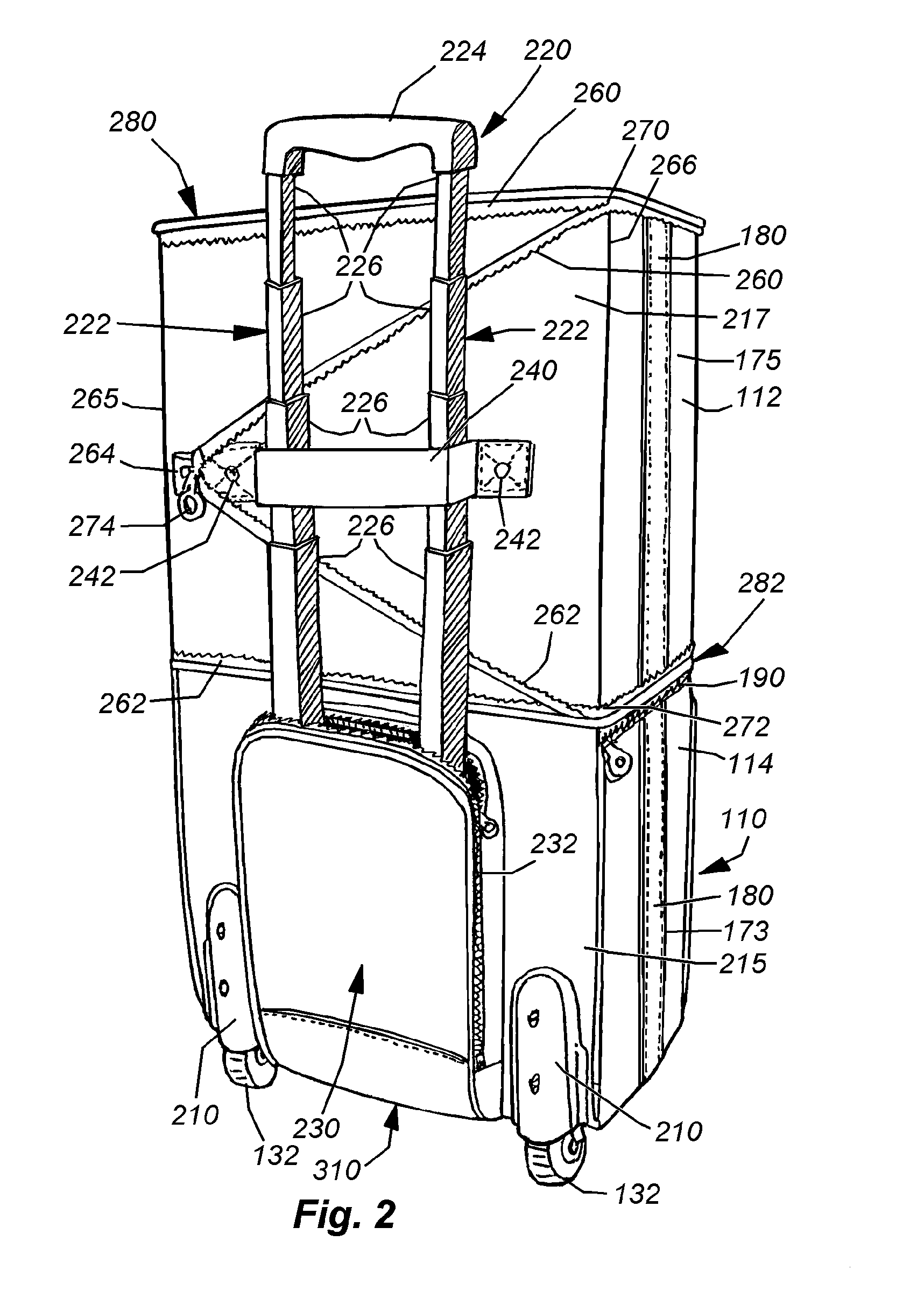 Collapsible luggage system
