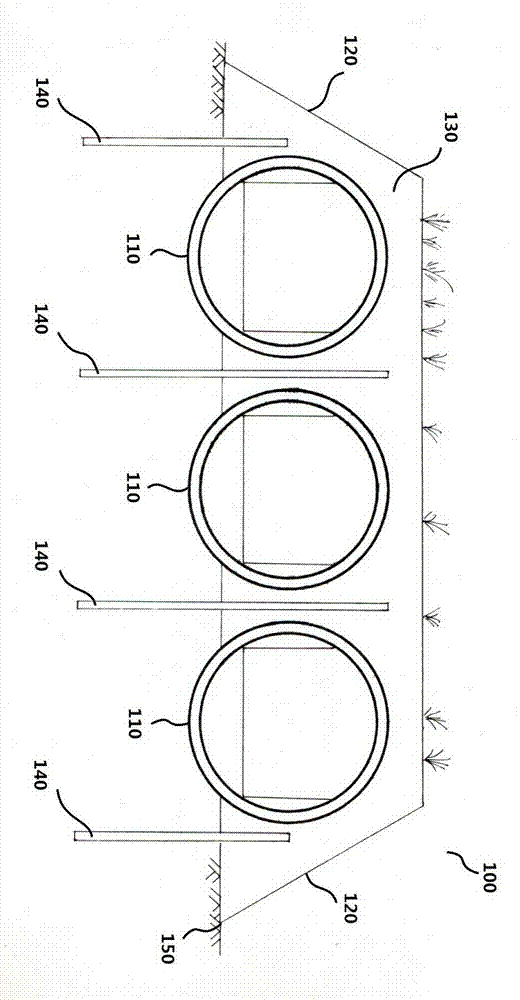 Reinforced concrete round pipe house and construction method thereof ...