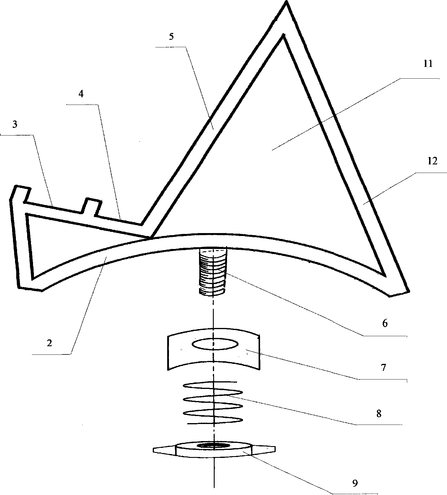 Supporting frame for large-size screen mobile phone and tablet personal computer