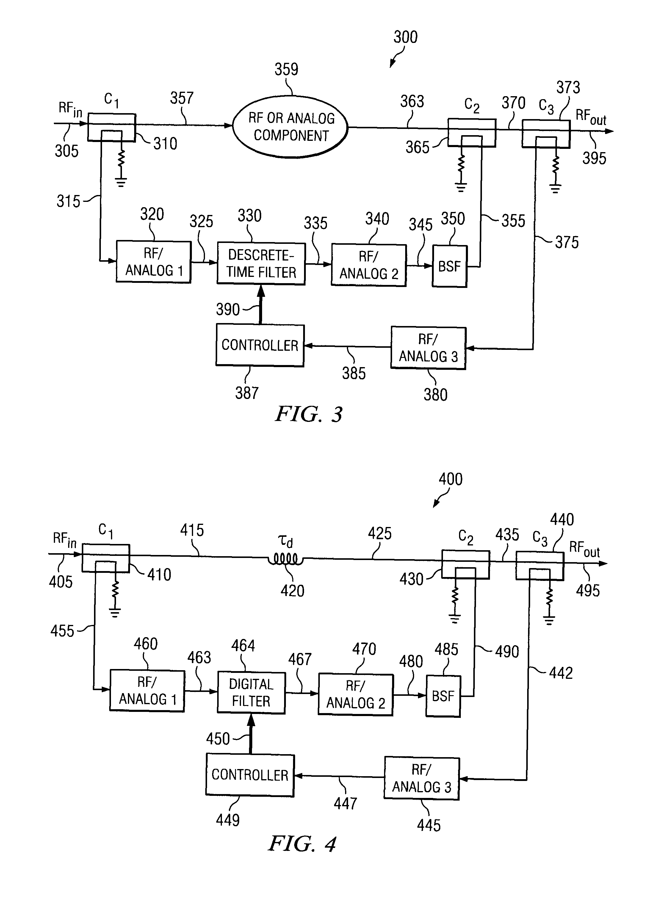 Frequency Agile Filter Using a Digital Filter and Bandstop Filtering