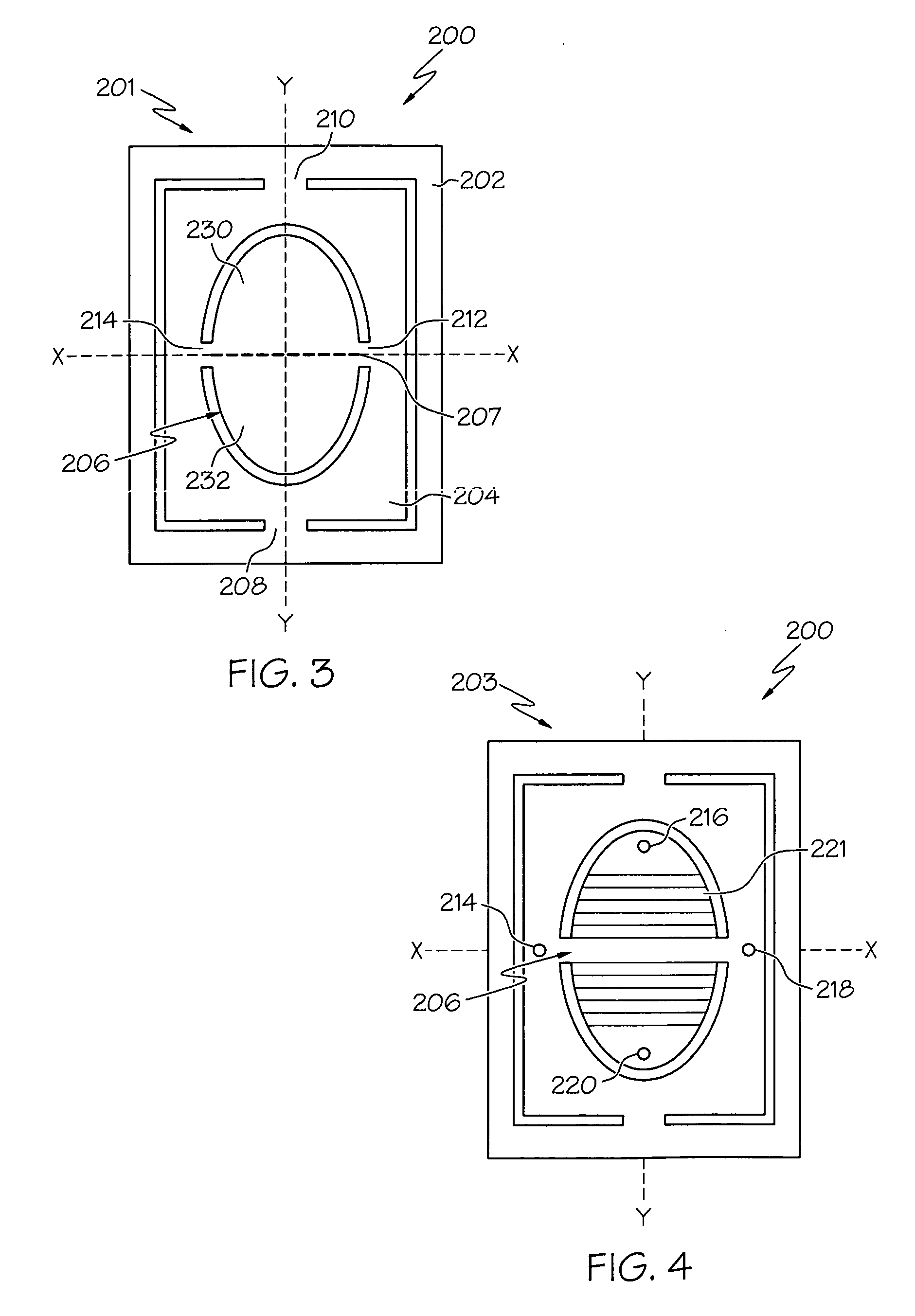 Optical package having deformable mirrors for focus compensation