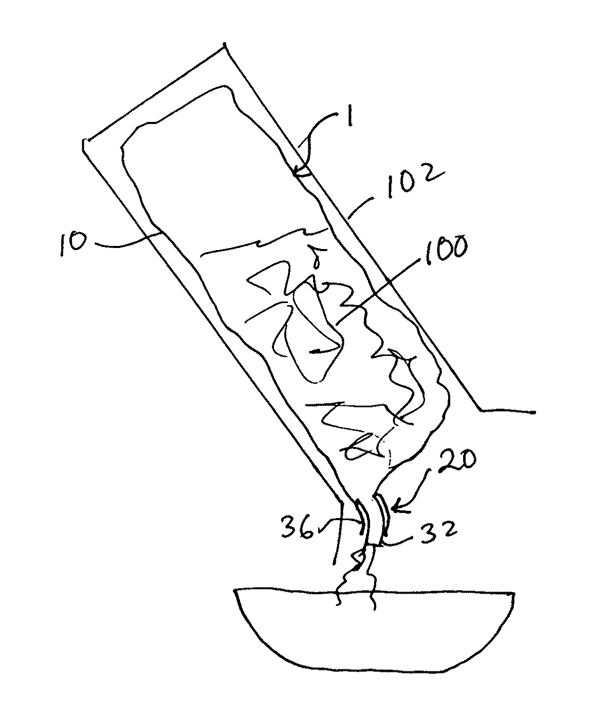 Package with resealable flexible spout