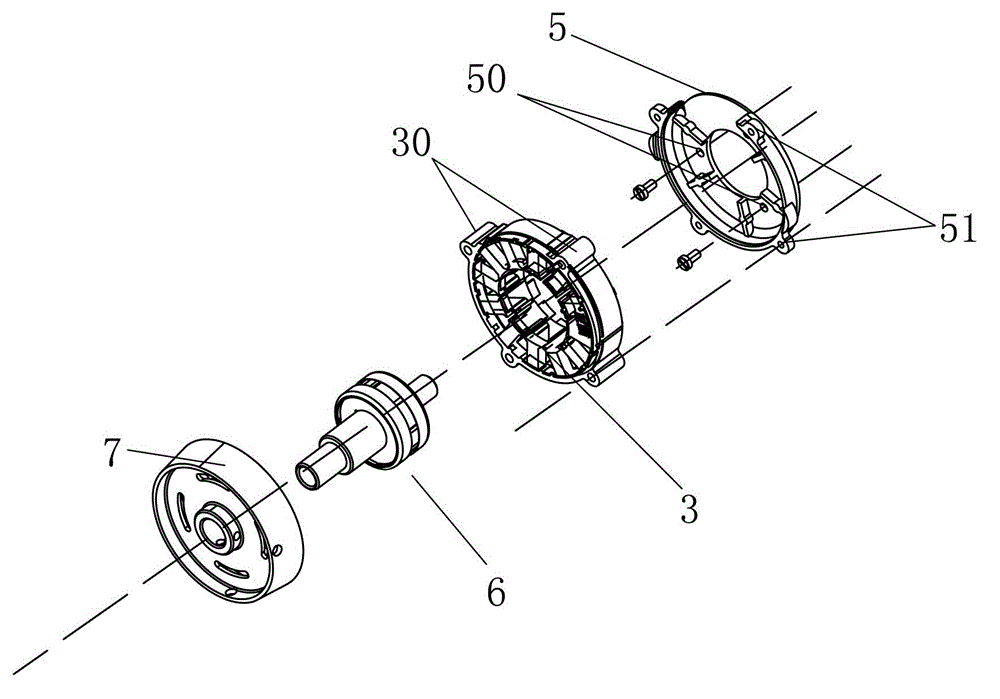 Direct drive structure of sewing machine
