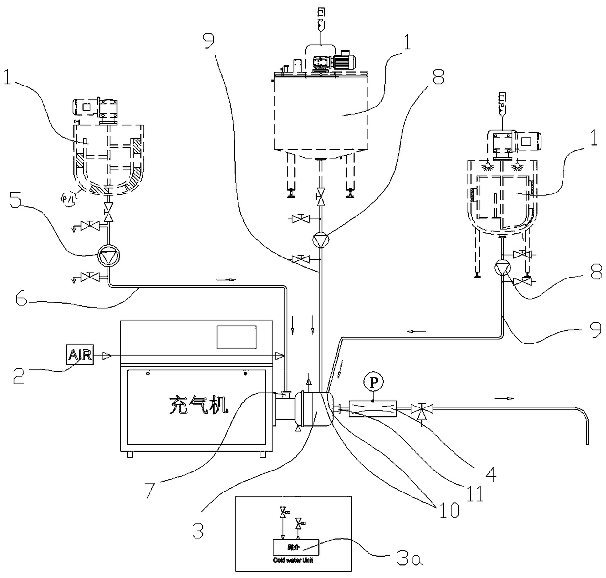 Material inflation method and device